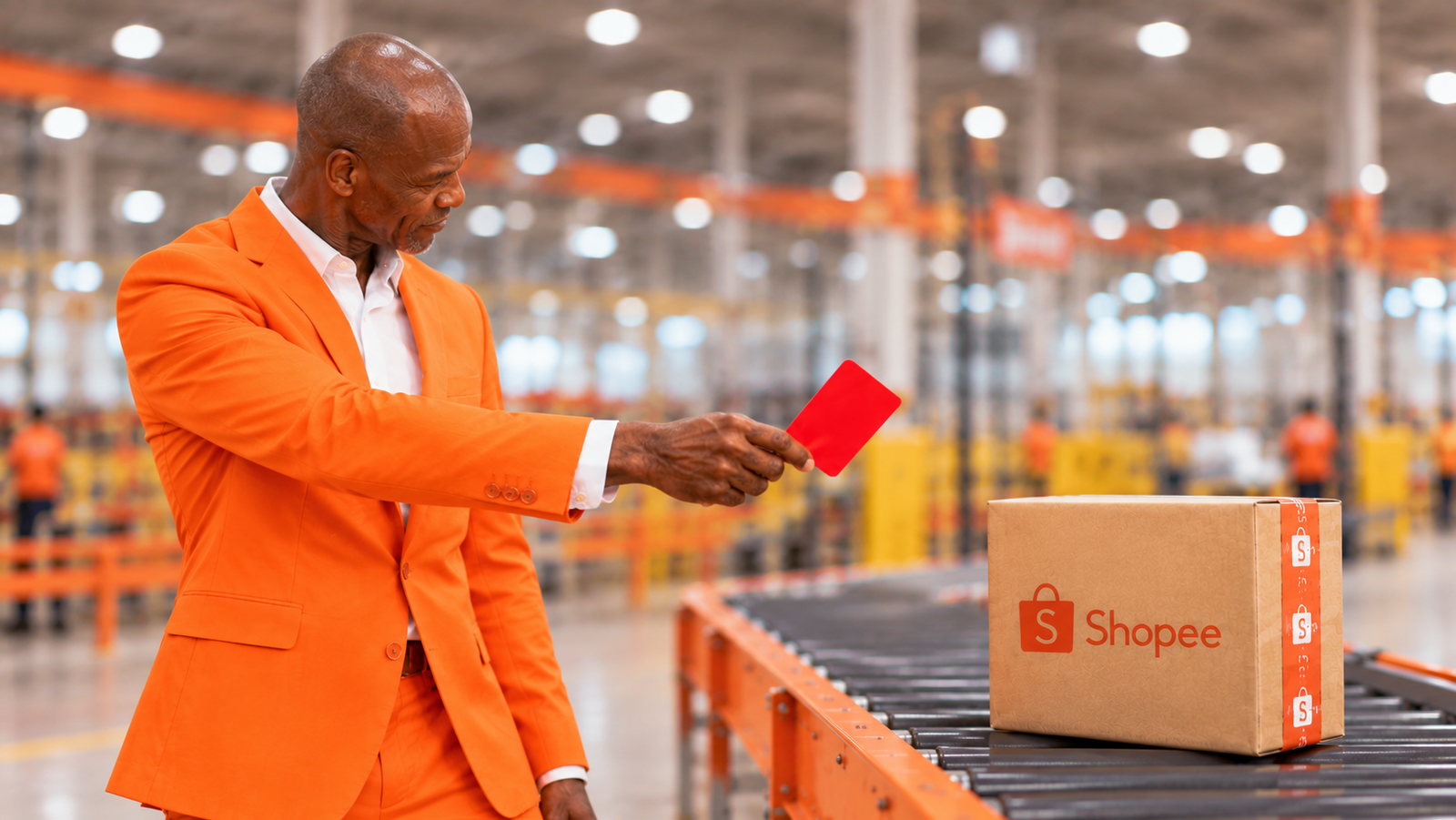 Painel de pontos de penalidade Shopee mostrando a pontuação acumulada.